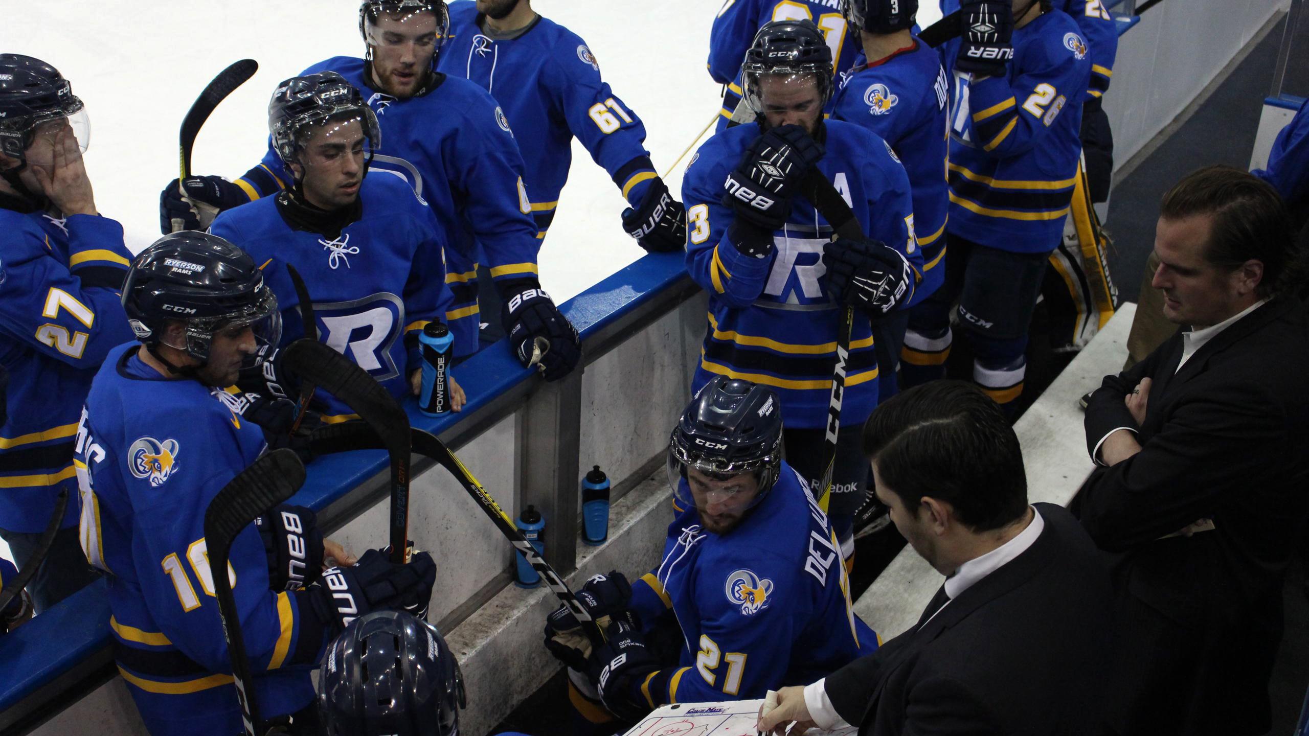 The Ryerson men’s hockey team is having its best start to an OUA season in program history. PHOTO: WILL BROWN