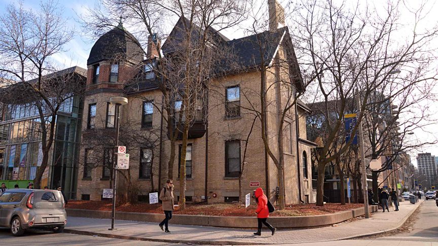 O’Keefe House is a student residence building located at the corner of Gould and Bond streets. PHOTO: Sierra Bein