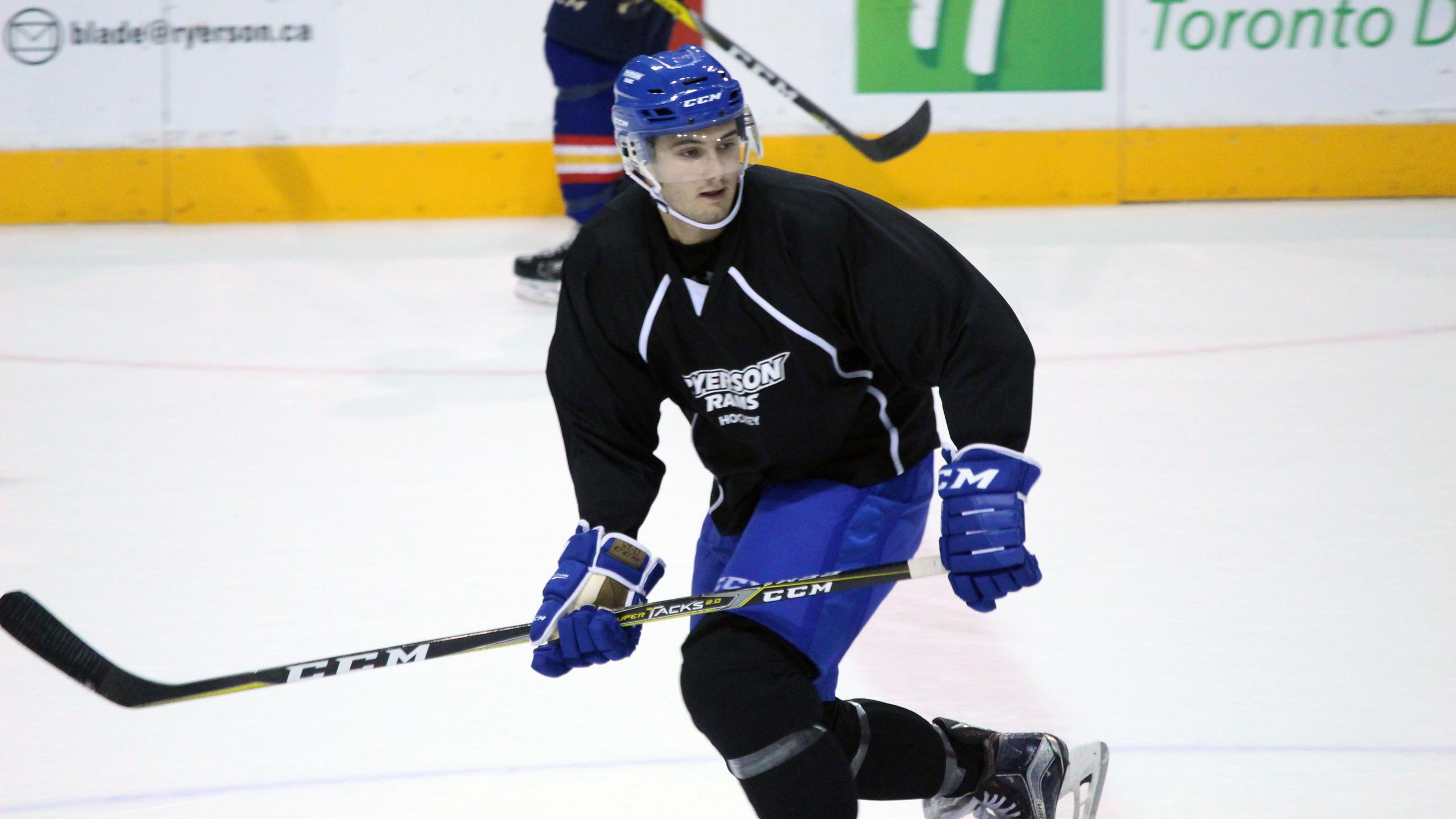 Defenceman Greg DiTomaso is ready to join the Ryerson Rams this season. PHOTO: BRENT SMYTH