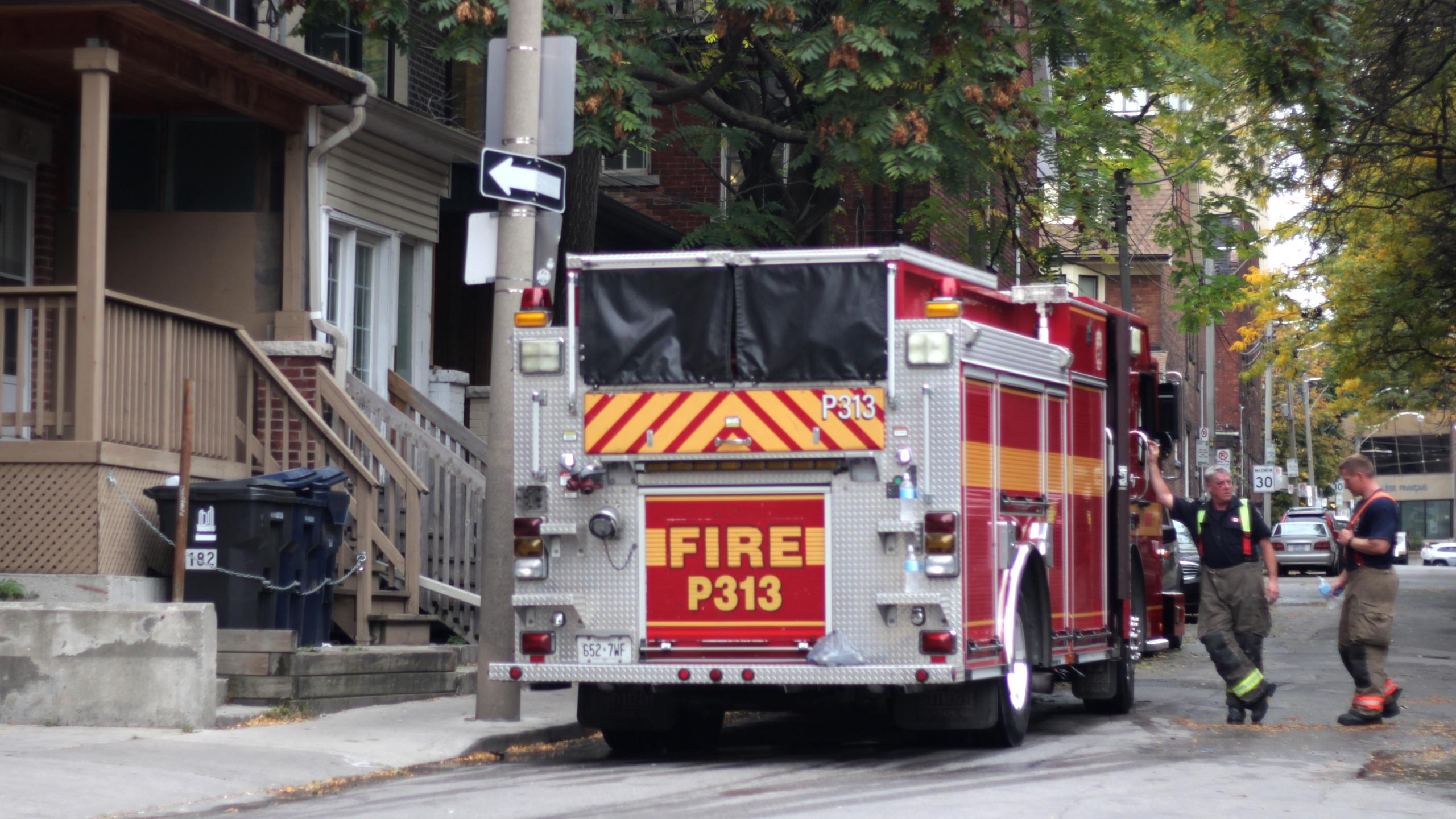 Toronto Fire Services responded to the scene at 189 Mutual St. PHOTO SARAH KRICHEL