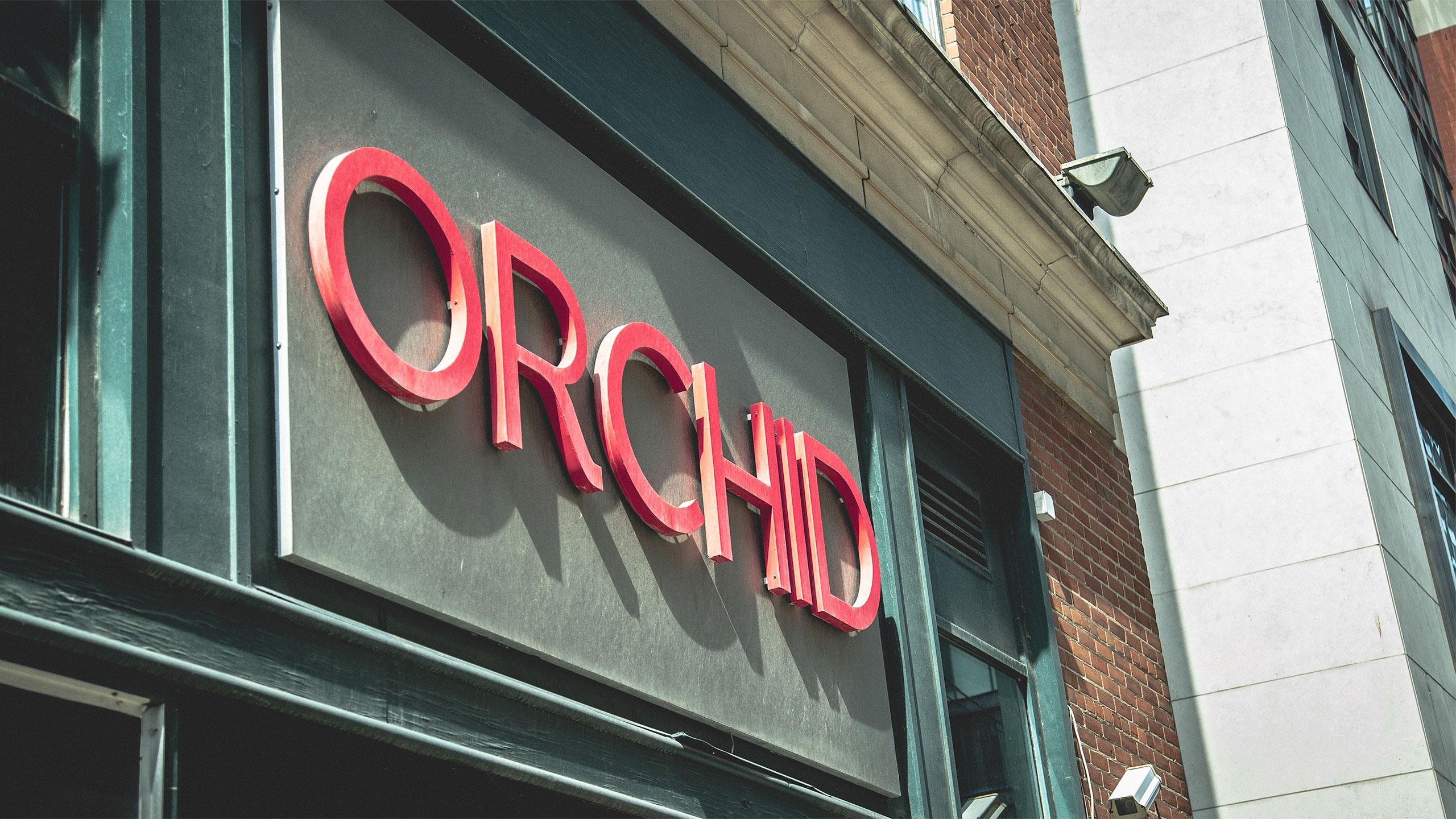 A shot of the outside the nightclub, Orchid during the daytime