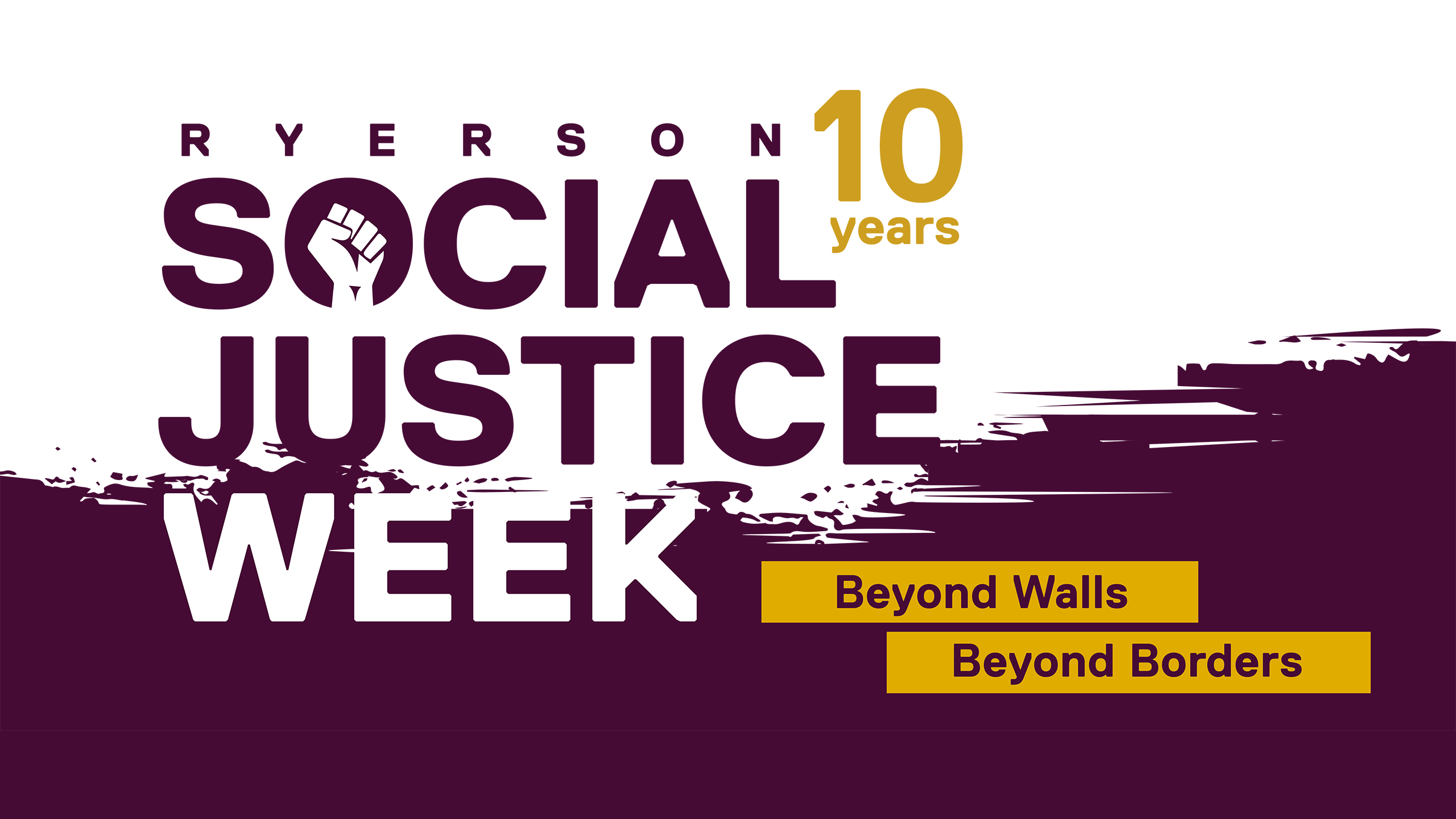 Banner for the 10th Annual Social Justice Week