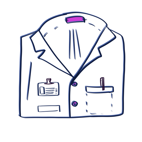 A lab coat