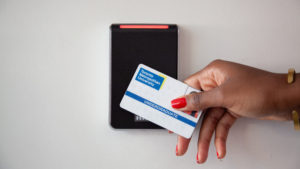 Student tapping their one card however the light is red