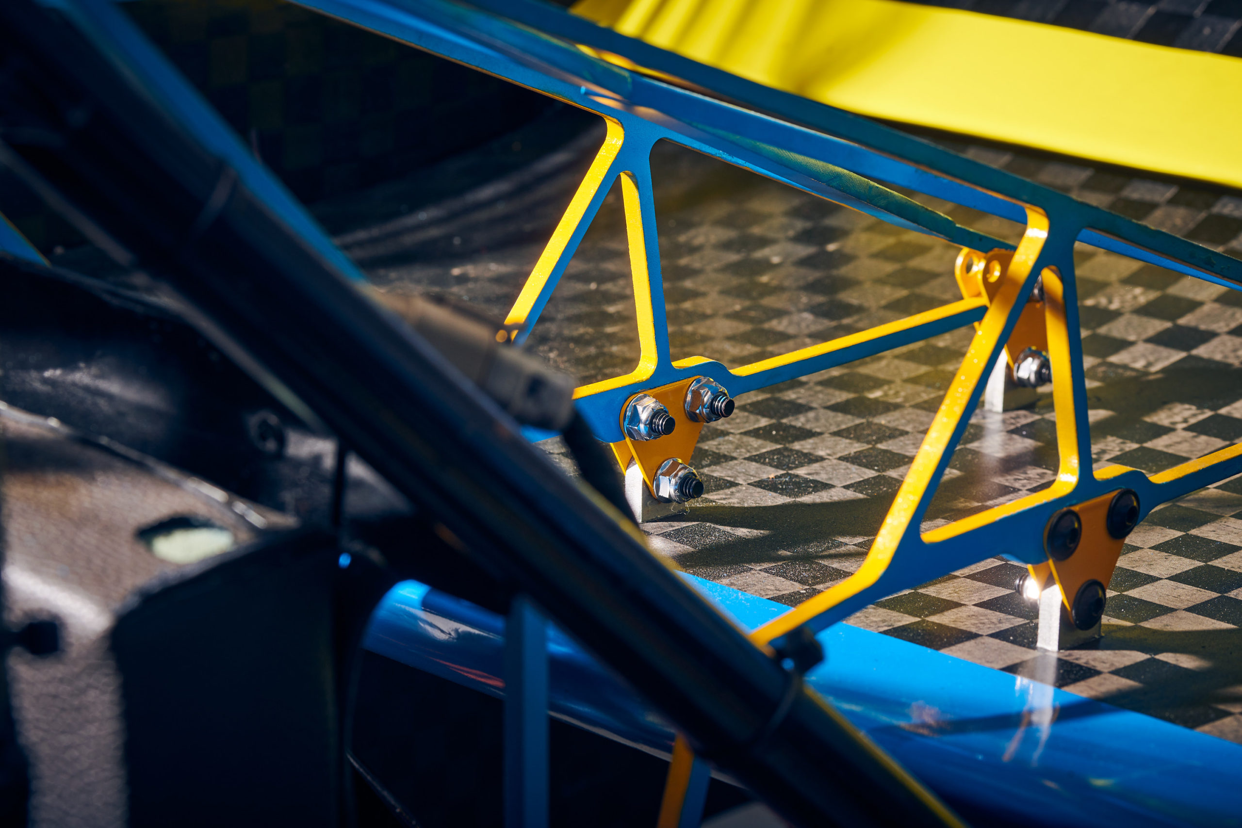 A close up of the TMU racecar.