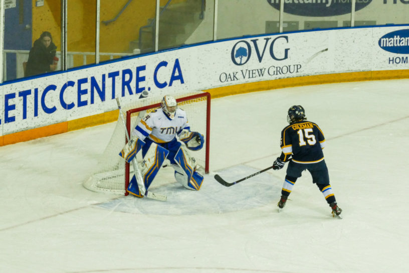 Rebecca Noble scoring the shootout goal