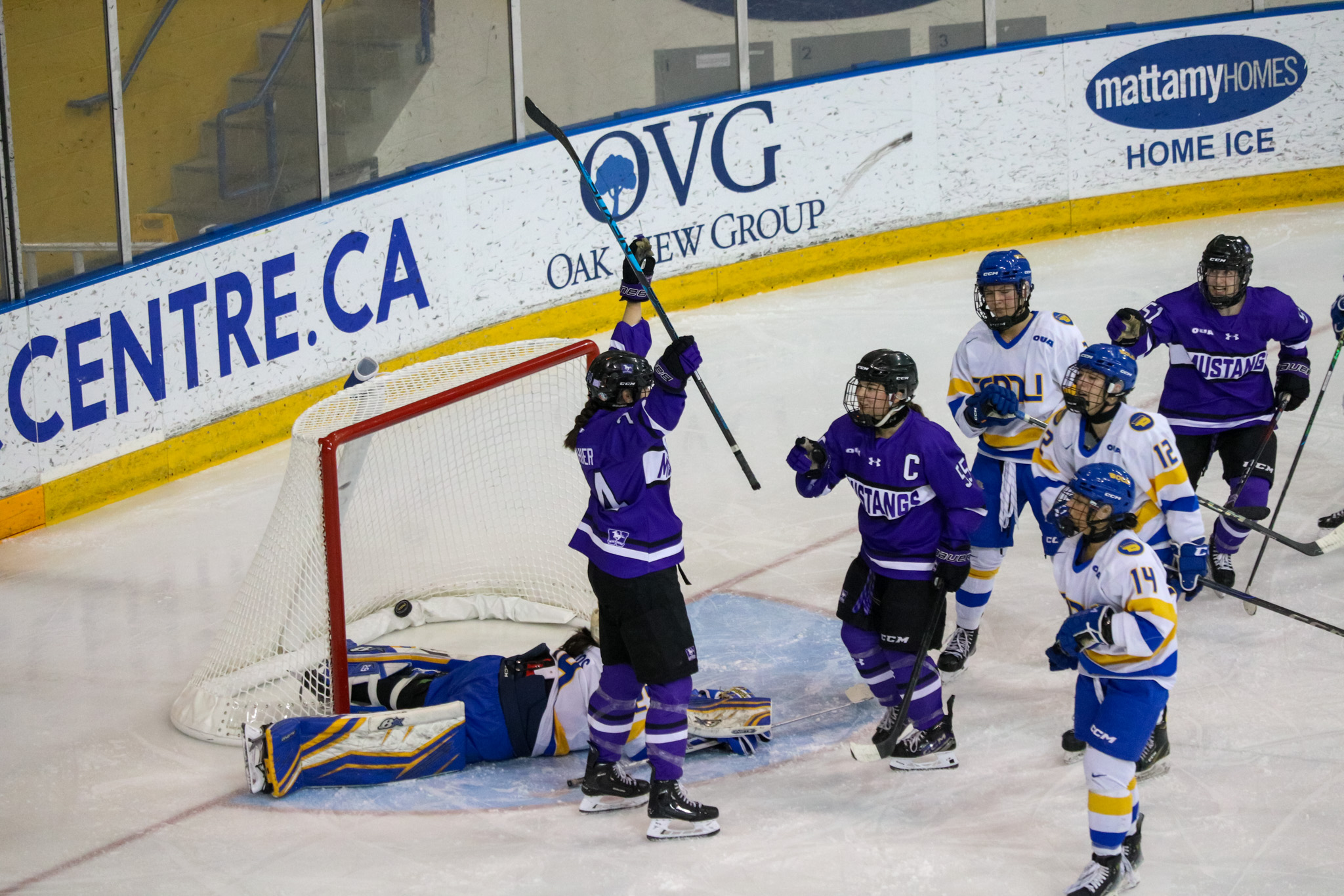 a couple of Western player's celebrating their only goal of the night