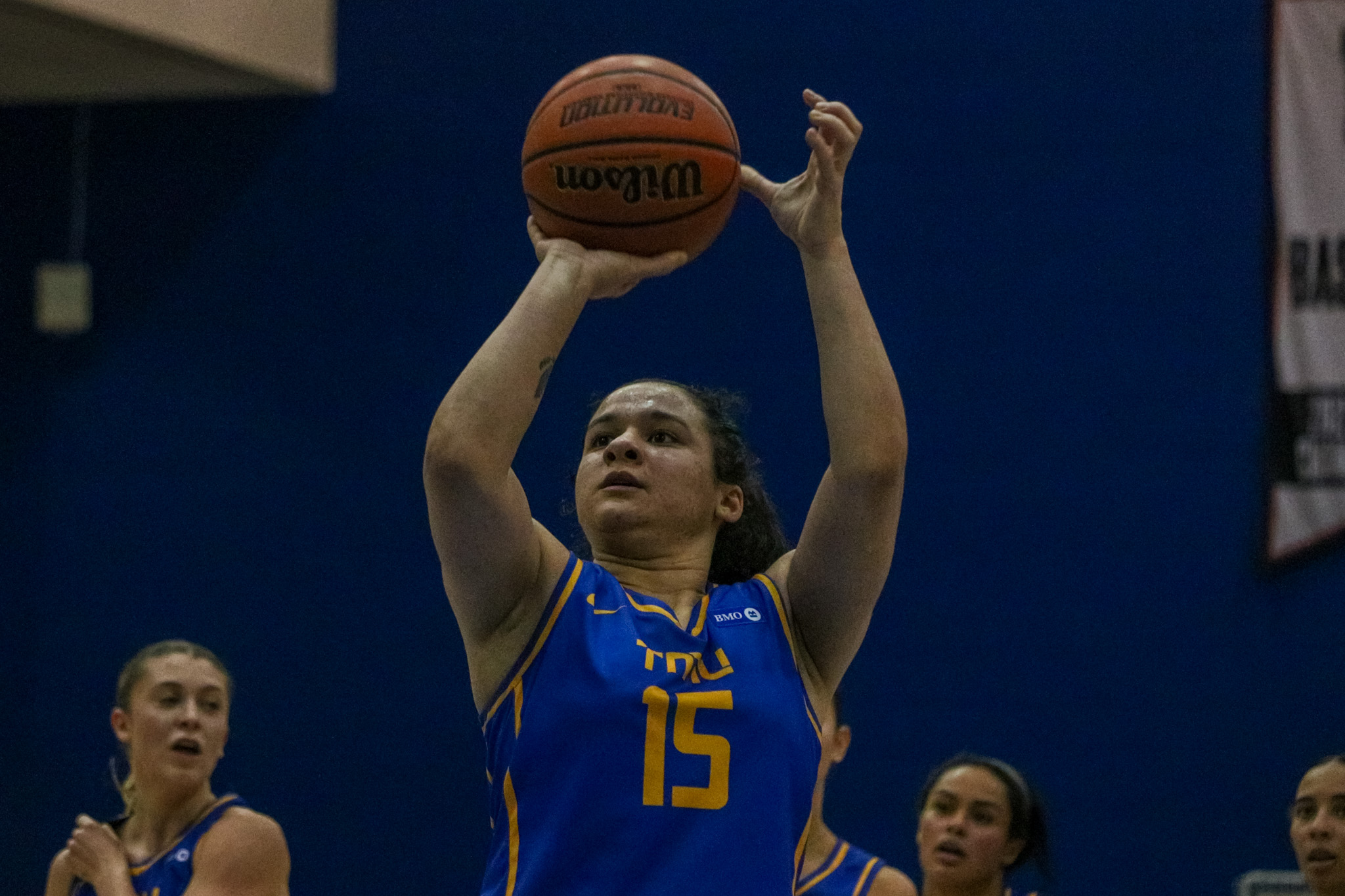 Kait Nichols shooting from the free-throw