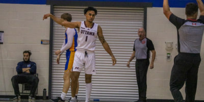 Former Bold player, Ankit Choudhary scoring a three-pointer