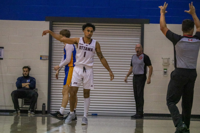 Former Bold player, Ankit Choudhary scoring a three-pointer