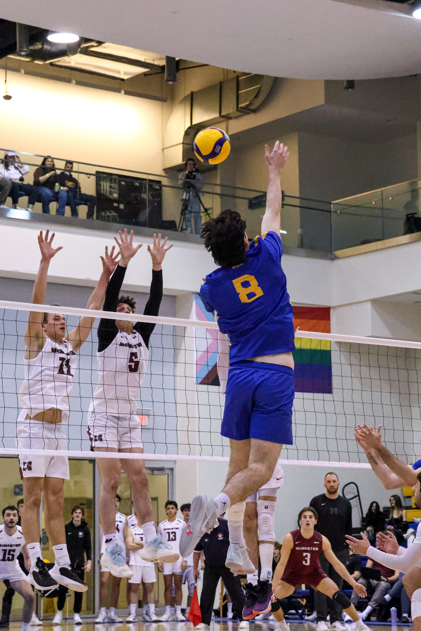 Riley Donovan hitting the ball over the wall