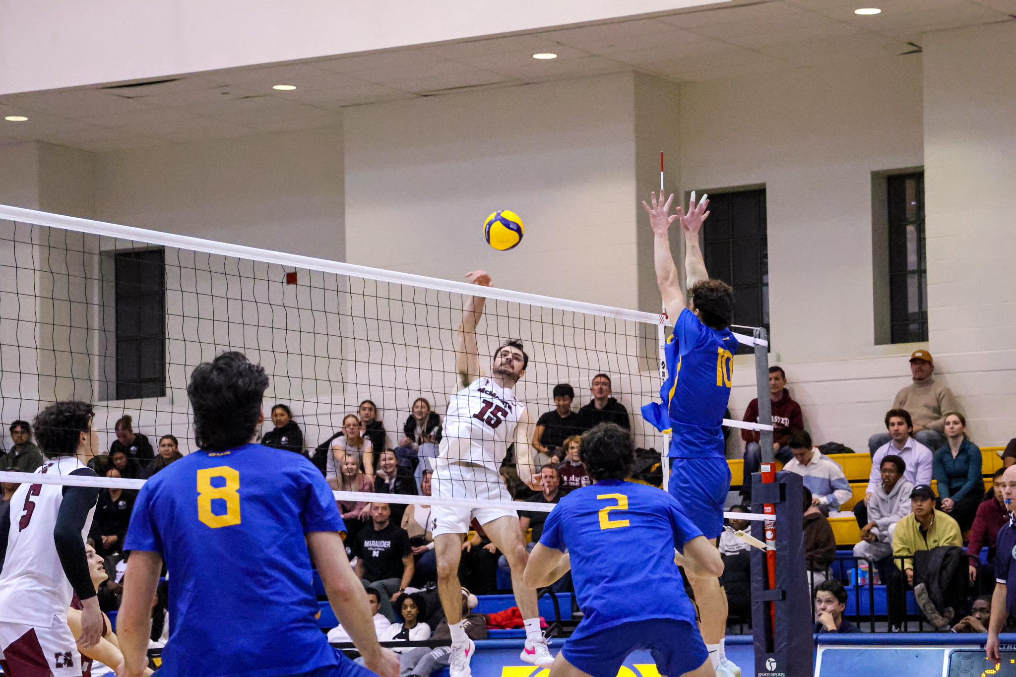 Maxime Gratton hitting the ball