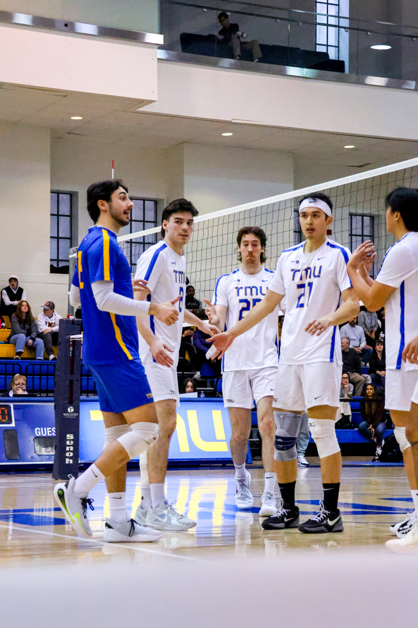 The Bold talking after a point