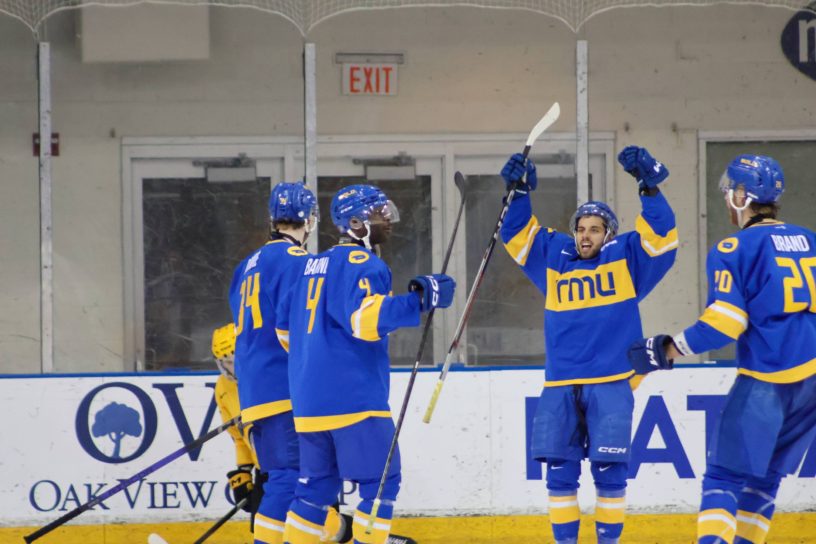 Aleks Dimovski celebrating the goal
