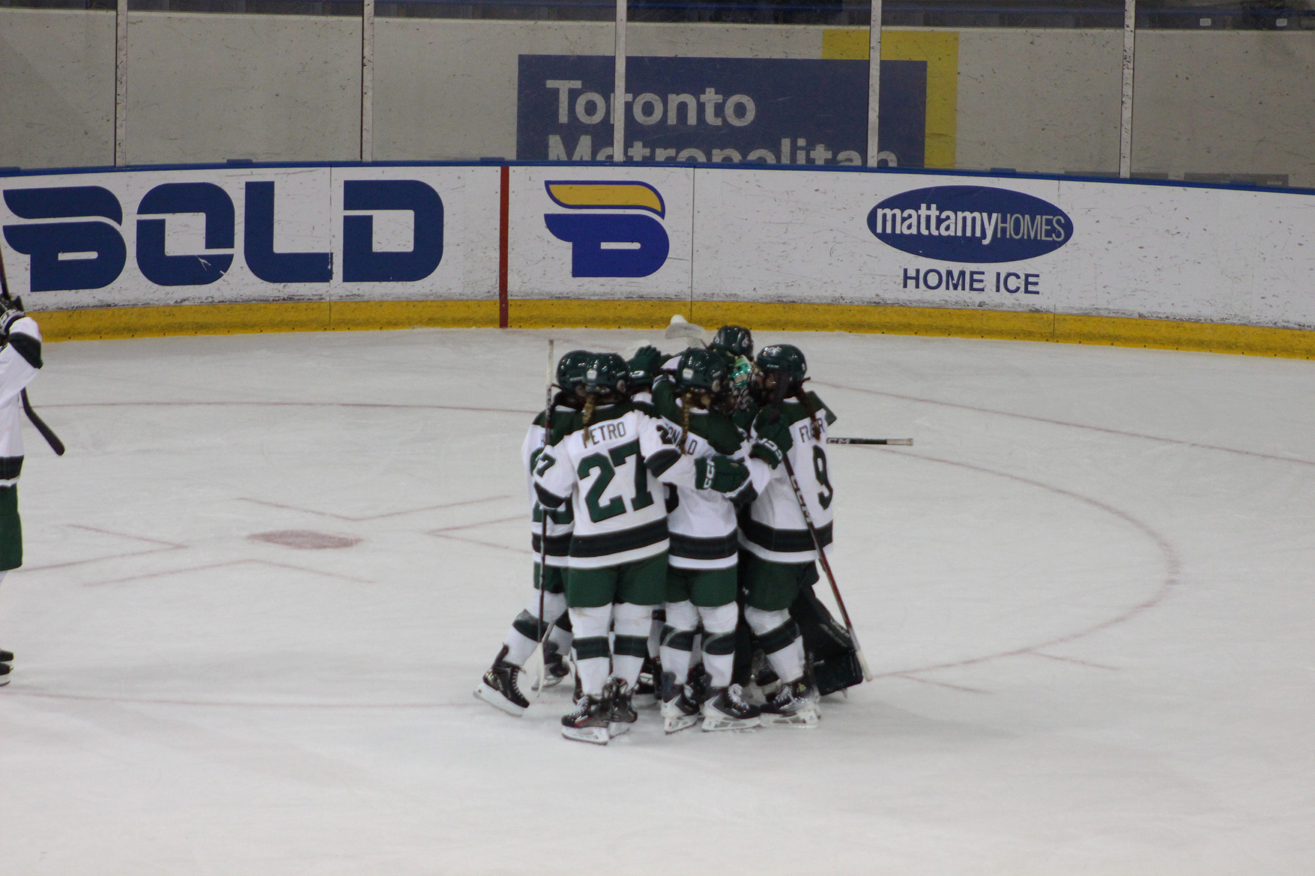 UPEI celebrates their win