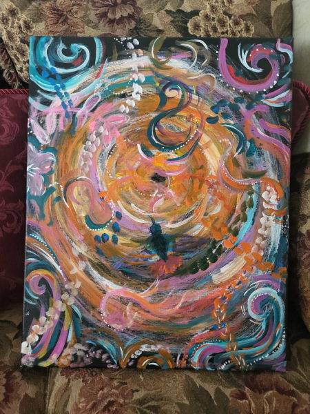 Photo of colourful painting.