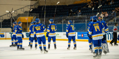 TMU celebrates their win
