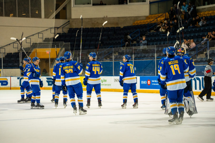 TMU celebrates their win