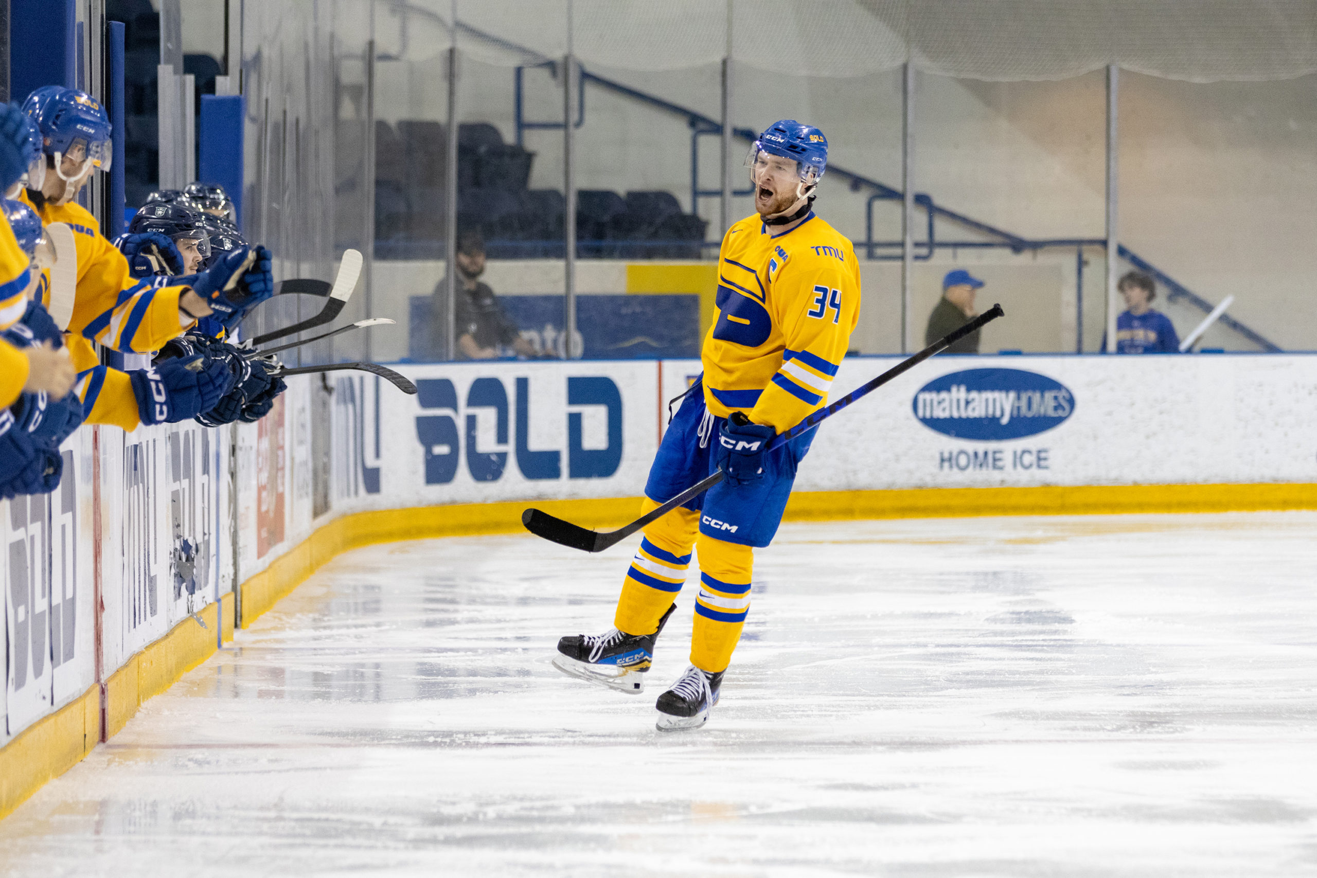 Connor Bowie celebrates his goal