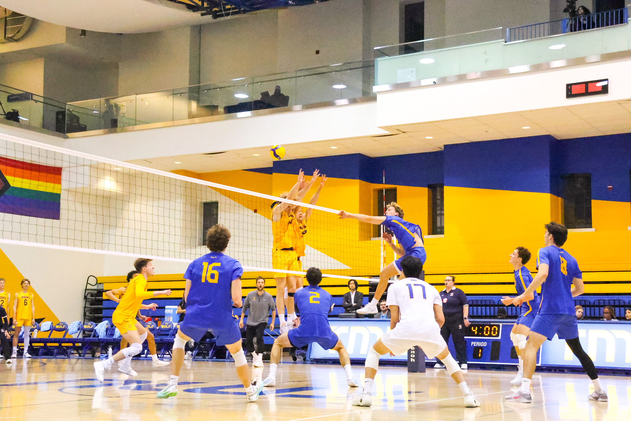 Kai Taylor sends a kill down the net