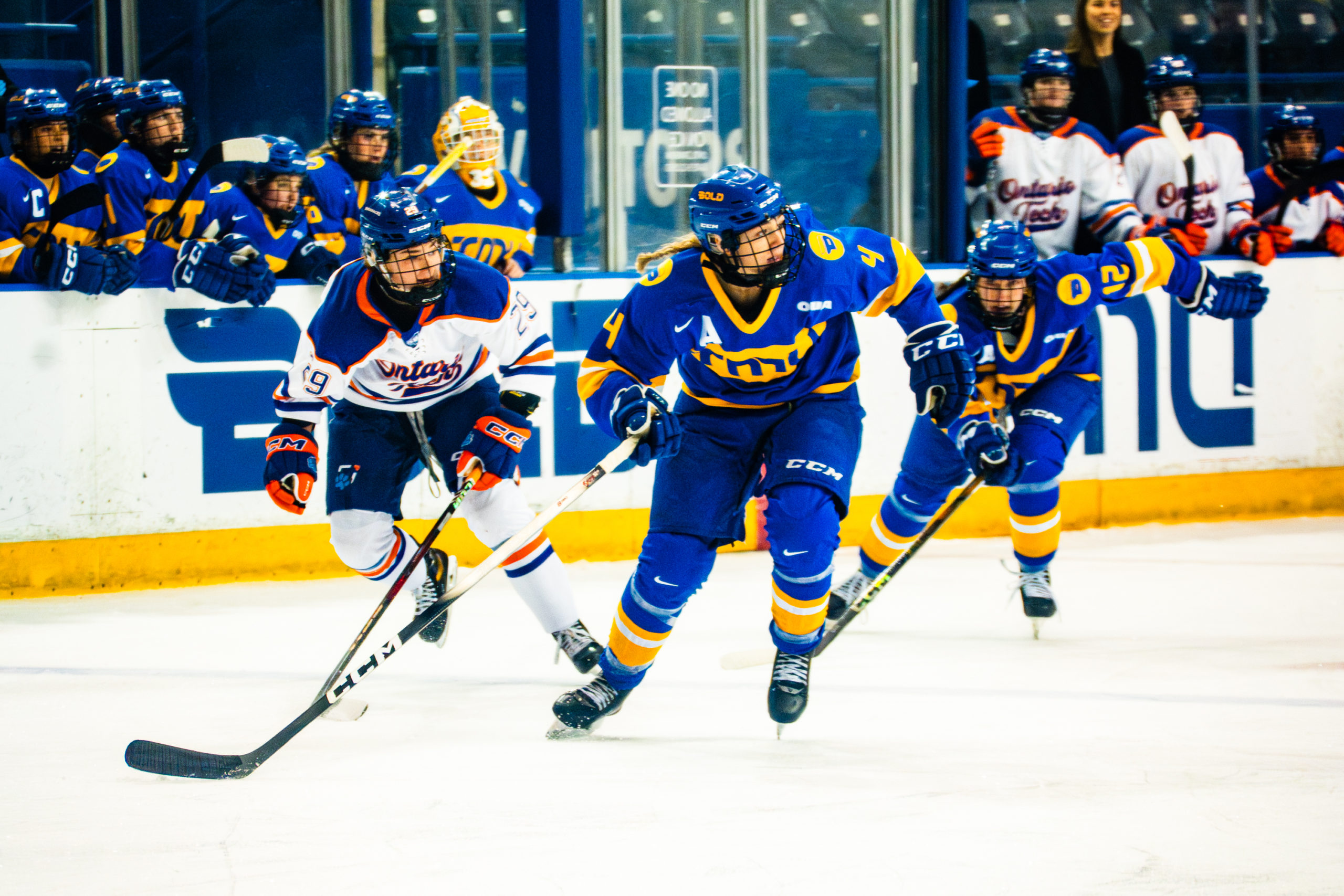 TMU and Ontario Tech skate down the ice