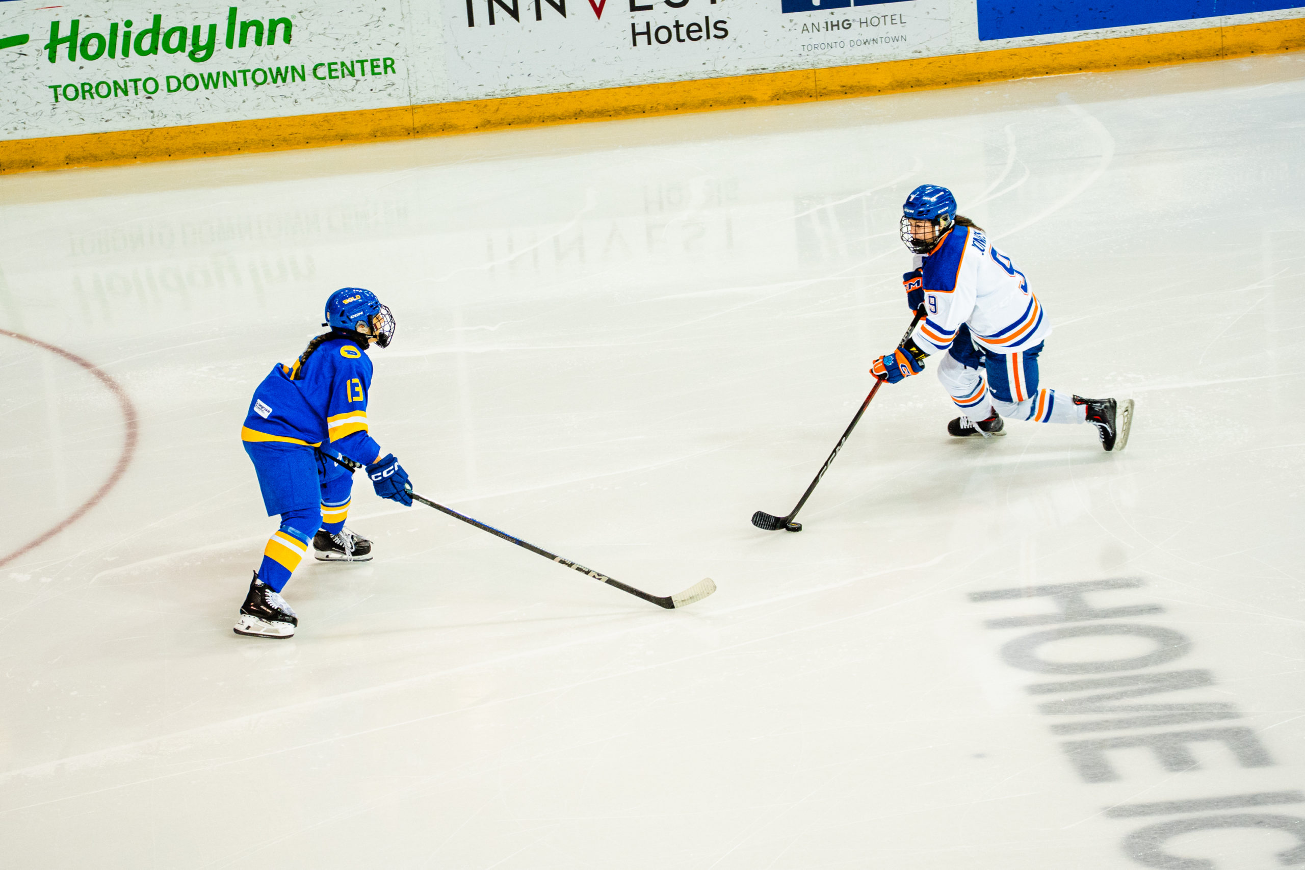 TMU and Ontario Tech battle for possession