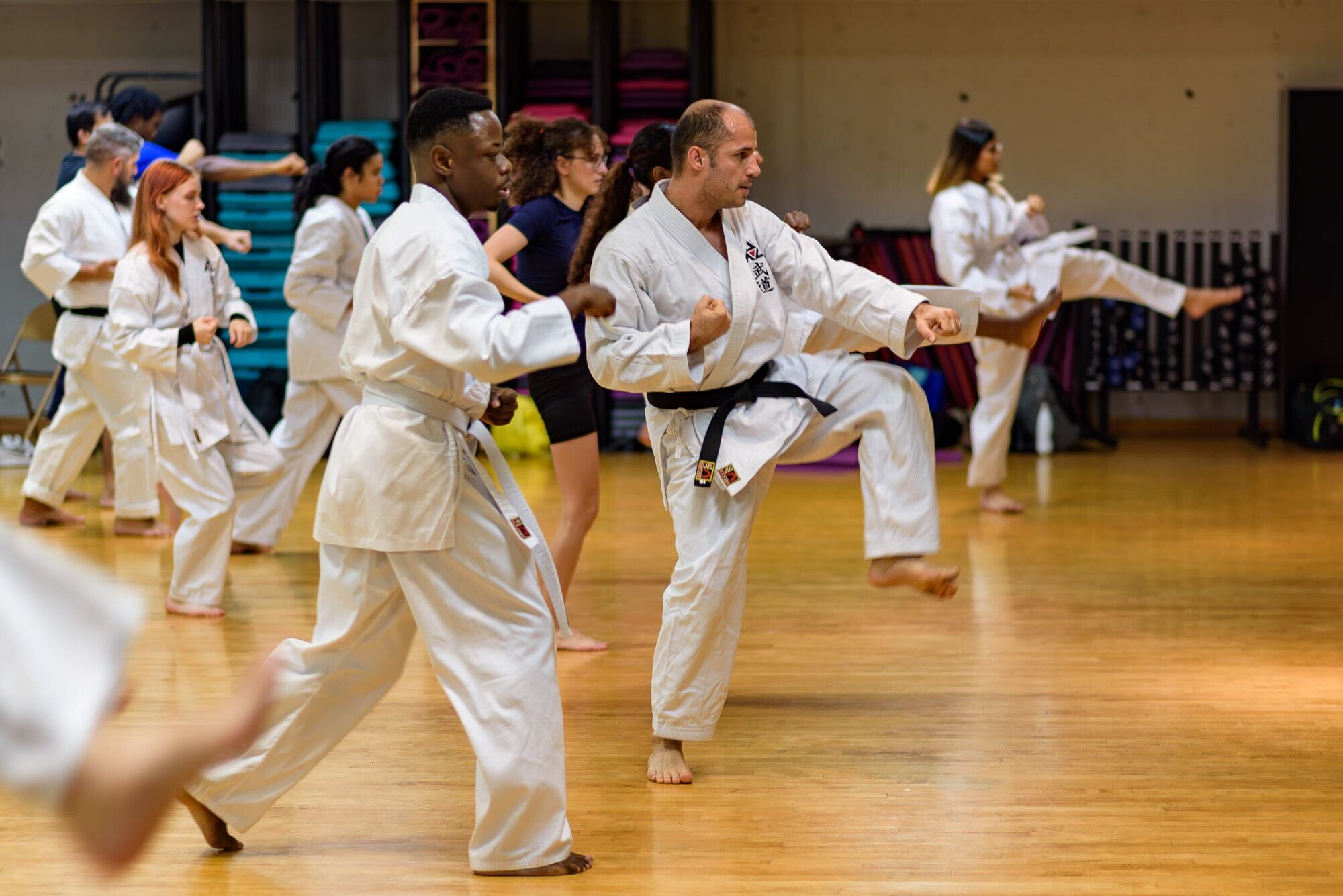 TMU's Karate Club learns martial arts during a session