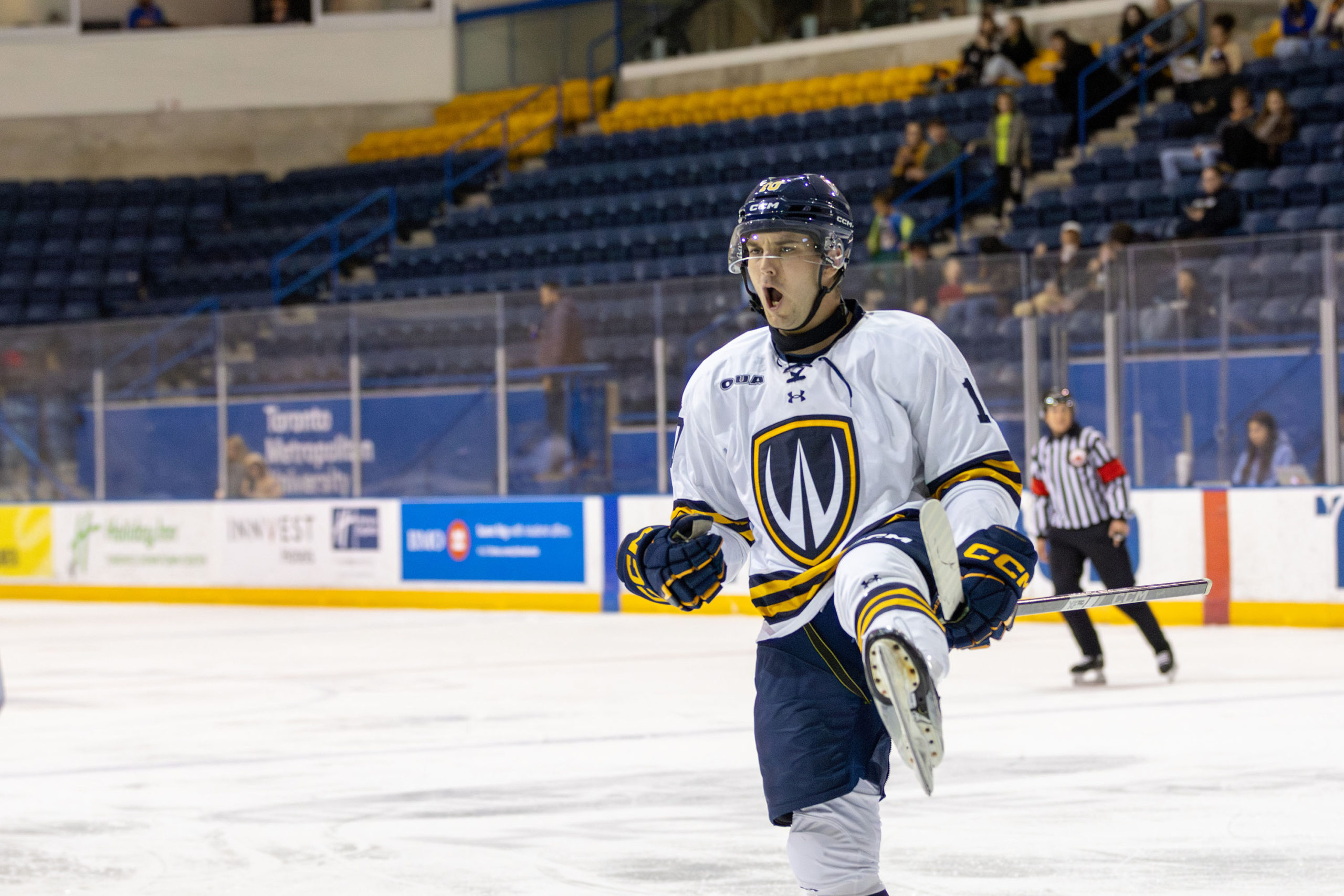 Windsor celebrates a goal