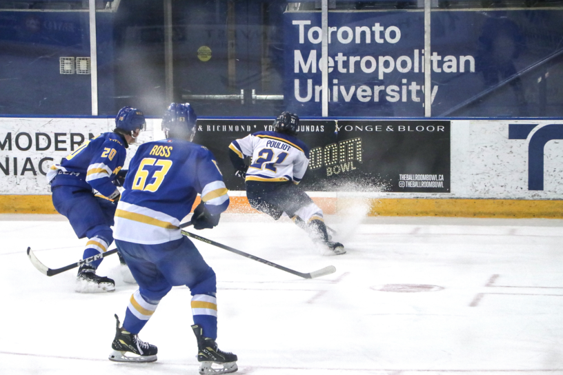 TMU and Lakehead battle for possession