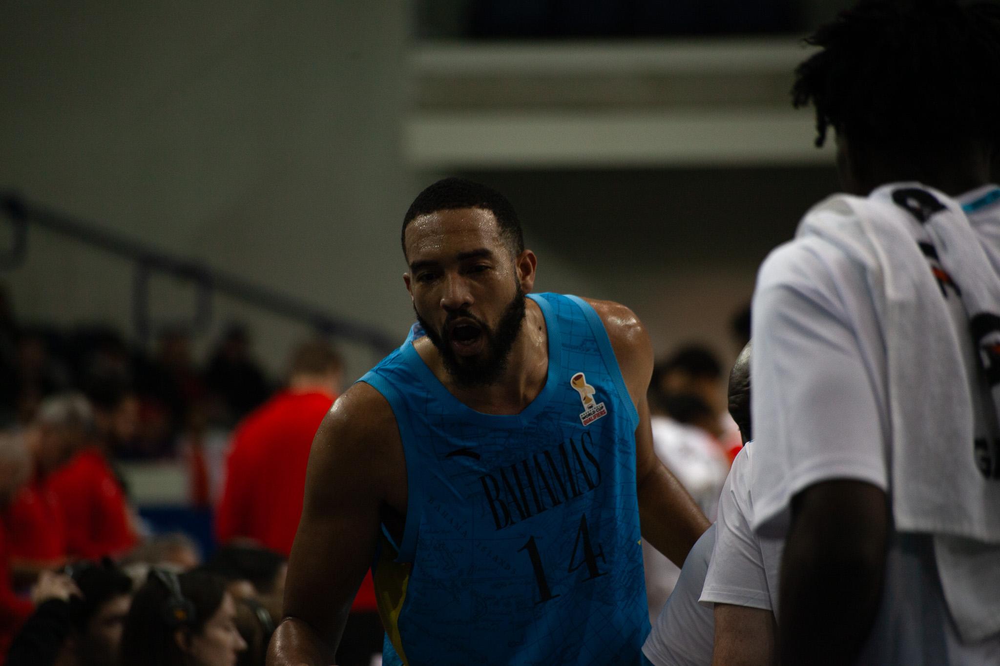 Isaiah Mobley for the Bohemian national basketball team at the Mattamy Athletic Centre