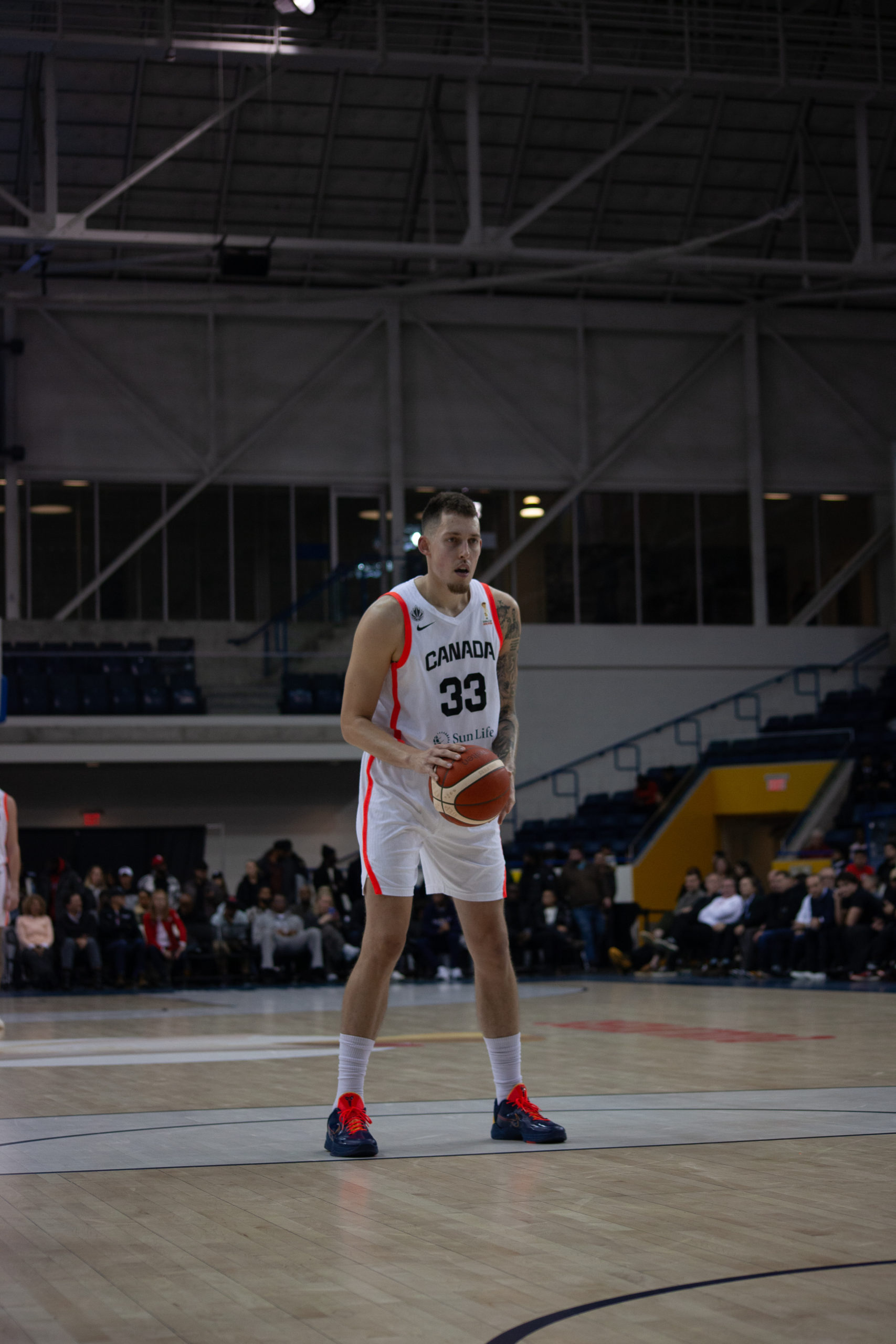 Kyle Wiltjer setting up for a free throw
