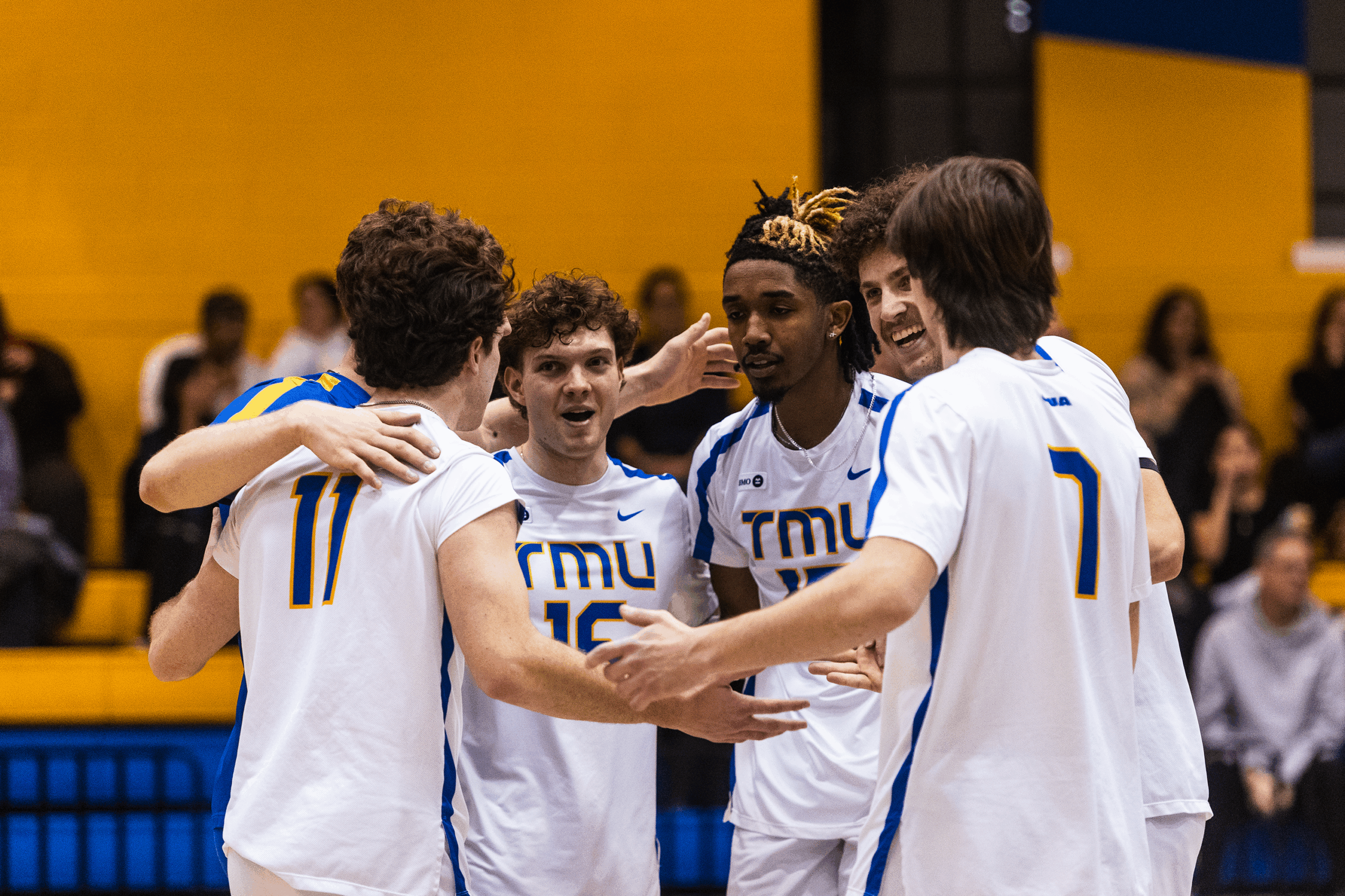 TMU celebrates a point