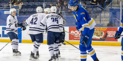 TMU skates away as U of T celebrates a goal