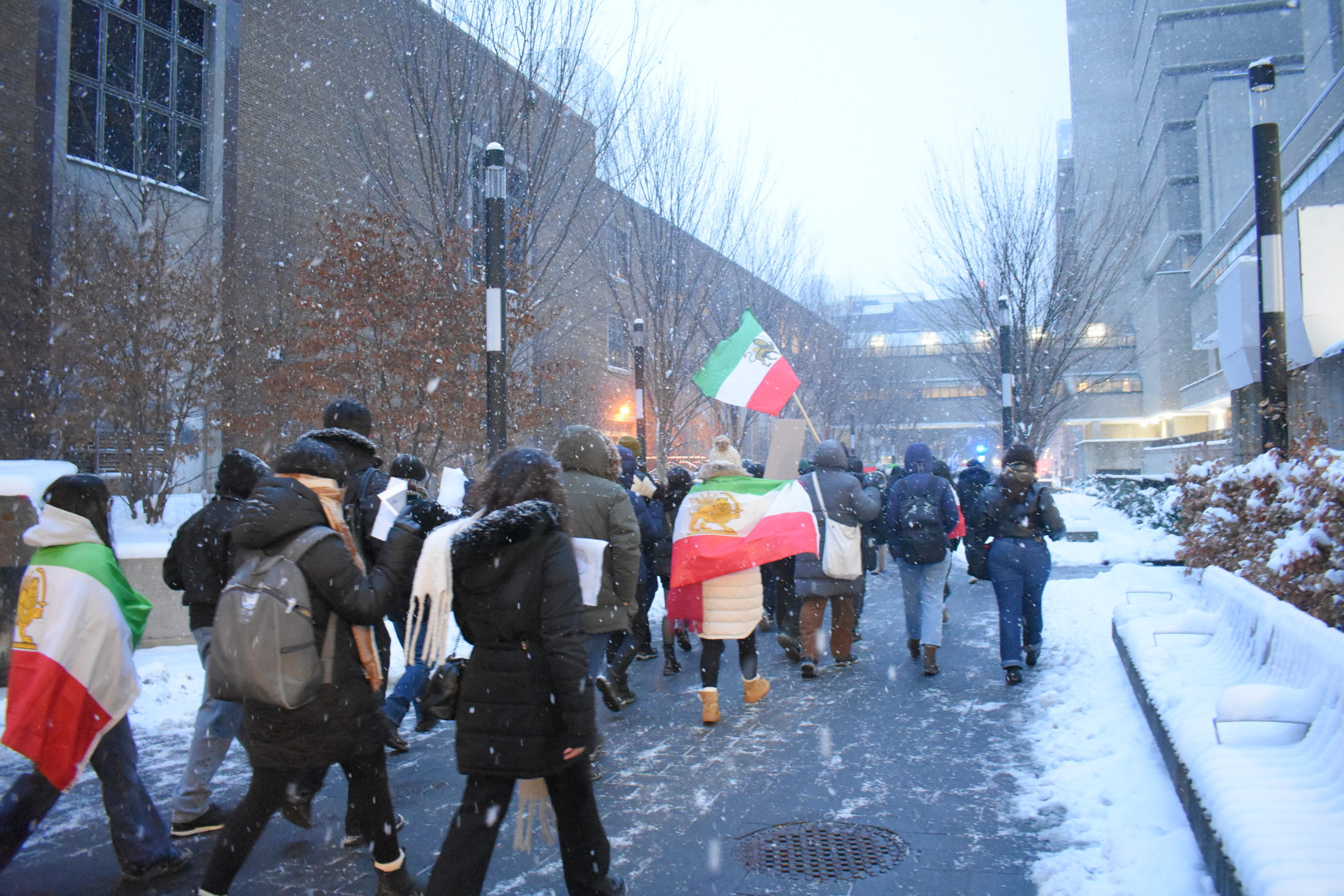Toronto student groups, community members rally in support of Iranian protests