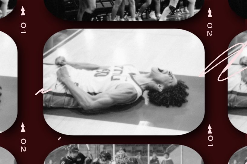 A graphic featuring various sports images, laid out in a grid style.