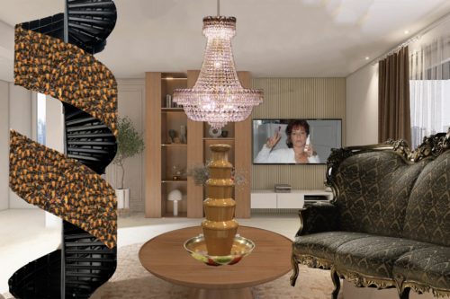 An image of an extravagant apartment complex.