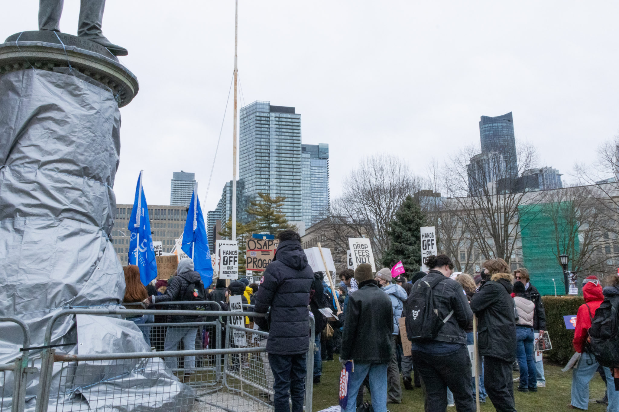 Osap Rally Protesters back at Queen’s Park to rally against OSAP cuts – The Eyeopener