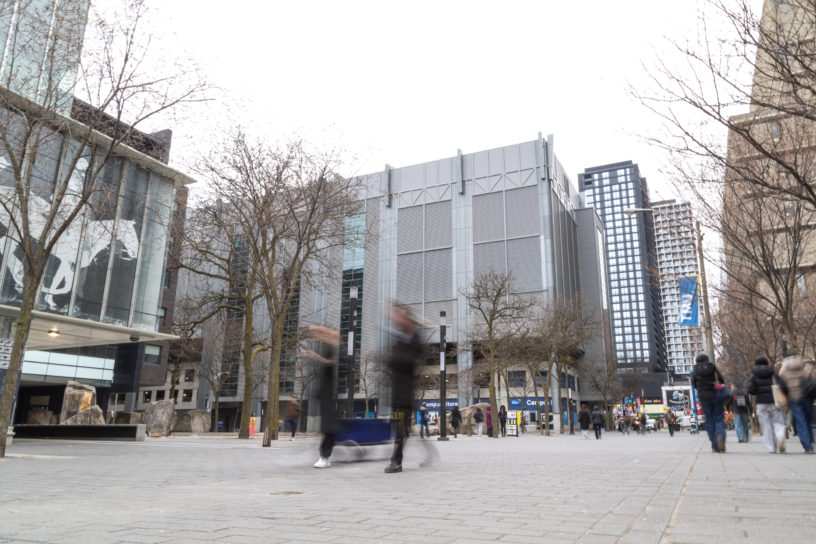 People walking on Gould Street.